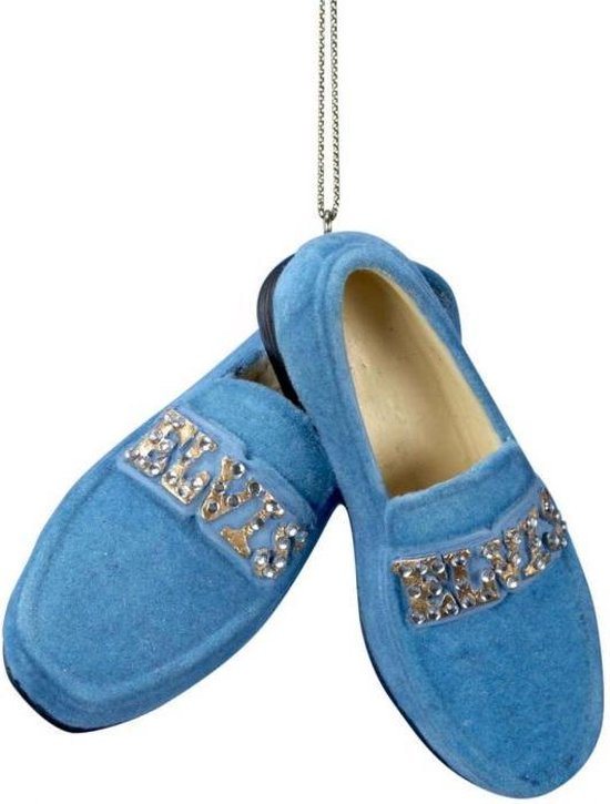Elvis Presley Blue Suede Shoes Kerst Ornament