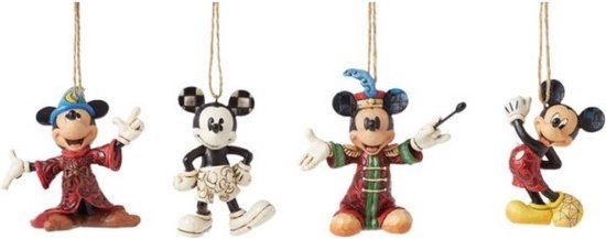 Disney Traditions - Mickey Mouse Ornament (set van 4)