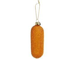 Santly kroket kerstornament - Kerstballen - Kerstversiering - Kerstboom versiering - Kersthanger - 10 cm - Glas