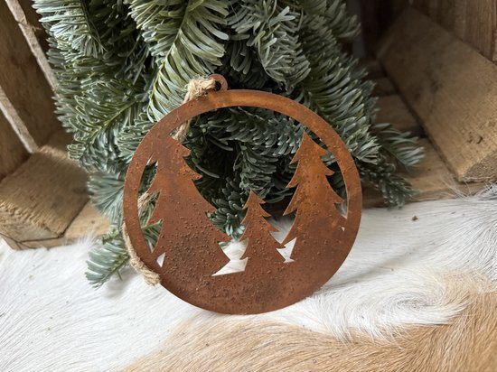 Landelijke roest kerstboomhanger / kersthanger / decoratie / kerstboom