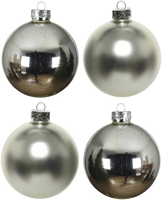 Decoris kerstballen - 10 stuks - 6cm - Glas