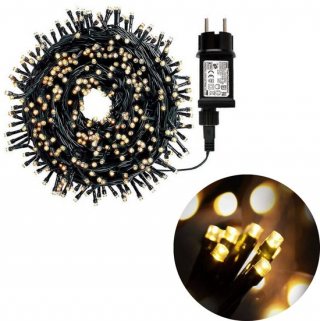 Cheqo® Kerstboomverlichting - Micro Clusterverlichting - Kerstlampjes - Led Verlichting - Kerstverlichting voor Binnen en Buiten - 700 LED - 14 Meter - Met Timer en dimmer - Extra Warm Wit