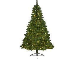 Everlands Kunst kerstboom - groen - Imperial Pine - 180 cm - met verlichting - kerstdecoratie - kerstversiering