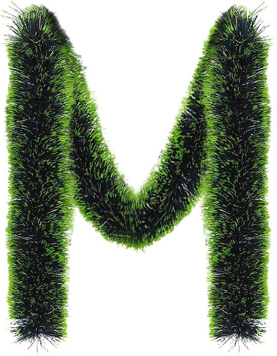 Kerst Krans Decoratie - 200 cm Glitter Groen Kunststof - Kerstboom Versiering - Binnen Buiten Gebruik - Feestelijke Slingers - Verjaardag Party - Snoer Voor Gevel Raam - Kerststal - Kerstmarkt