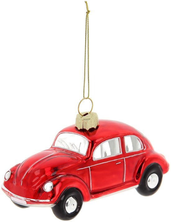 BRISA VW Collection - Volkswagen Kever/Beetle kerstversiering & decoratie van glas in geschenkdoos (schaal 1:40)