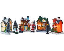 Verlicht Kerstdorp Set voor Binnen - Miniaturen en Scènetoesbehoren