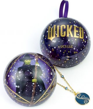The Carat Shop - Wicked Elphaba & Blue Shiz University Heks - Tovenares - Cadeaubal met Ketting