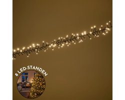 Lighto Kerstboomverlichting voor boom 1,8 – 2,1 m - 1536 LED's - Kerstverlichting Binnen - 15,2 m - 8 Functies - Clusterverlichting - Warm Wit