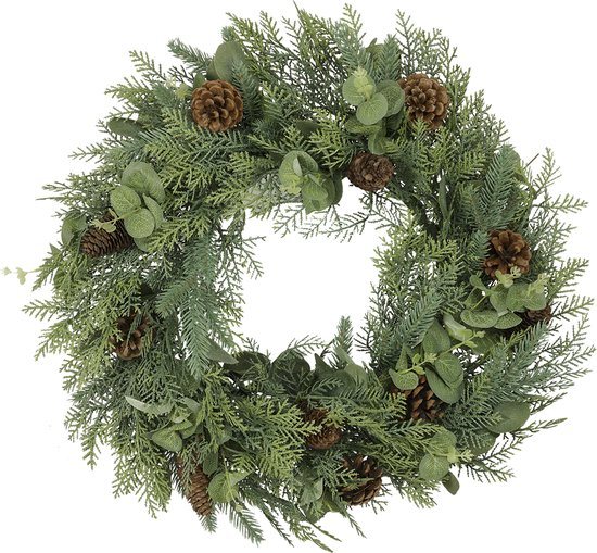 Little Grove kerstkrans Wintergroen - PE - ⌀60cm