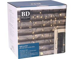 Bellatio Decorations ijspegelverlichting - 360 leds - warm wit - 12 mtr - kerstverlichting