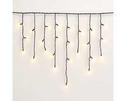 FlinQ 144 LED Warm Wit IJspegelverlichting - Kerstverlichting - Kerstverlichting buiten - Warm wit licht - 14 meter (4,2 meter lichtjes)