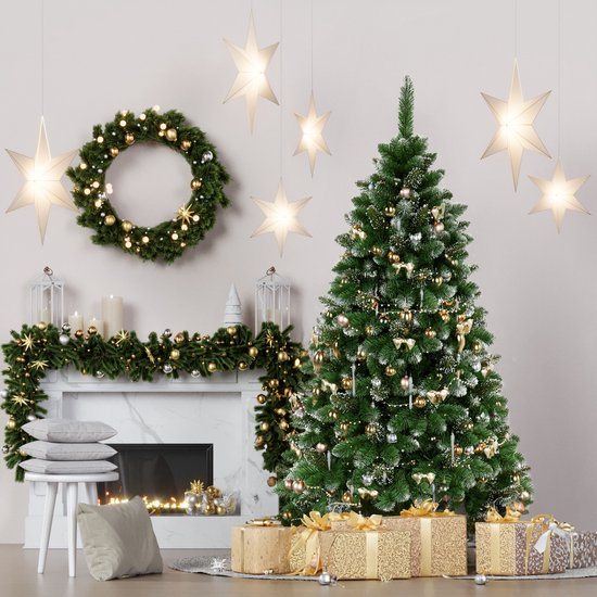 QLS Kunstkerstboom NK9 250 cm Spar met standaard Dennenboom