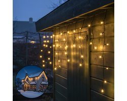 Lighto Kerstverlichting Ijspegel - 360 LED's - IP44 - Binnen & Buiten - Ijspegelverlichting - 8-Functies - 12 m - Warm Wit