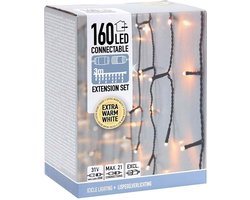 Decorativelighting Koppelbare Ijspegelverlichting - 160 Led - 3M - Extra Warm Wit