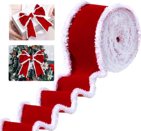 Kerststrikken - Kerstboomstrik - Striklint - Kerstlintversieringen - Kerstboom versieringen - 5M - Kerstversiering - Kerst decoraties - Christmas - Kerstdecoratie voor binnen - Geschikt voor kerstfeestjes