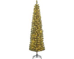 Black Box Trees Charlton Kunstkerstboom met LED - H185 x Ø53 cm - Groen
