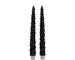 Annas collection - Dinerkaars kerstboom 27 cm zwart