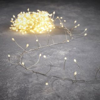 Luca Lighting - Snake light zilver classic wit 240led IP44 - L600cm - Woonaccessoires en seizoensgebondendecoratie