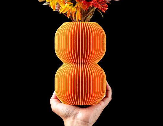 Skushy Vaas Nivora - Geschikt voor LEGO Bloemen en Bouwsteenbloemen - Moderne Designvaas voor Droogbloemen en Kunstbloemen - Sculpturale Decoratieve Vaas - Premium Woondecoratie