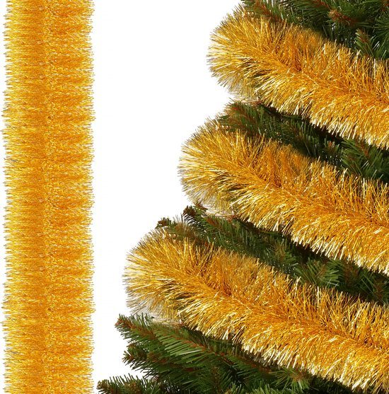 Springos Kerstslinger | Guirlande | Kerstversiering | 6 m | Goud