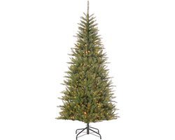 Black Box Trees Malden Kunst Kerstboom met Verlichting - Kunstkerstboom H215 x Ø112 cm - met Timer en Dimmer - Groen