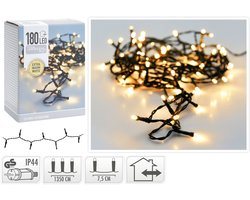 Kerstverlichting 180 led- 13.5m - extra warm wit - Timer - Lichtfuncties - Geheugen - Buiten -Binnen