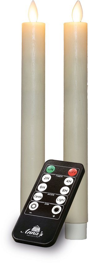 Annas collection - Dinerkaars-USB wax 23 cm ivoor
