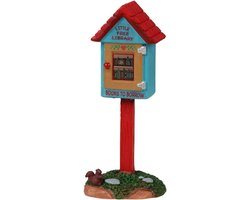 Miniatuur Openbaar Boekenkastje Dorp Decoratie - Kerstdorp Accessoire