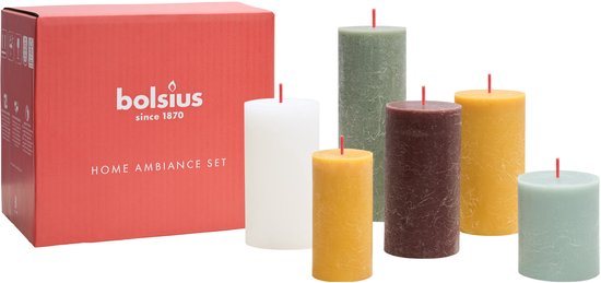 Bolsius - Rustieke Kaarsen Set - Retro