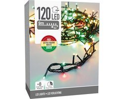 Kerstverlichting 120 led- 9m - three tone traditional - Timer - Lichtfuncties-Geheugen-Buiten-Binnen