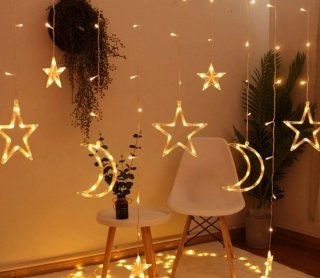 Hemelse Nachtgloed: LED Slinger Met Maan- en Stervormige Ornamenten – 8 Unieke Lichtpatronen Voor Een Sprookjesachtige Sfeer