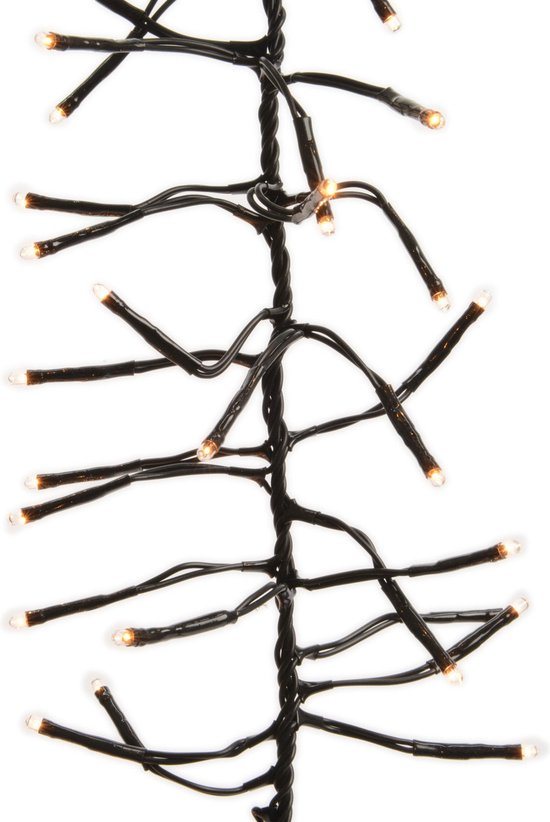 2,6M LED Cluster kerstboomverlichting - Goud - 288 lampjes - Dimbaar