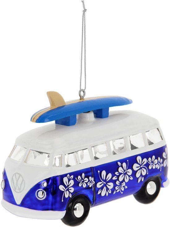 BRISA VW Collection - Volkswagen T1 Bulli Bus kerstversiering & decoratie van glas in geschenkdoos (schaal 1:40)