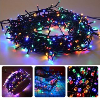 Cheqo® Kerstverlichting - Kerstboomverlichting - Kerstlampjes - Sfeerverlichting - LED Verlichting - Voor Binnen en Buiten - Tuinverlichting - Feestverlichting - Lichtsnoer - Multicolor - 480 LED's - 36M - Timer - 8 Lichtfuncties