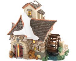 Verlicht Huisjes Dorpstafereel voor Kerstdorp - Dickens Stijl Detailmodel