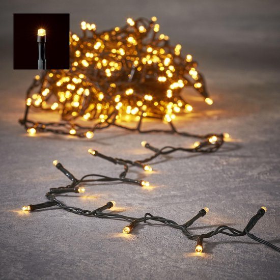Luca Lighting kerstverlichting lichtsnoer 40 LED extrawarm wit 3 meter