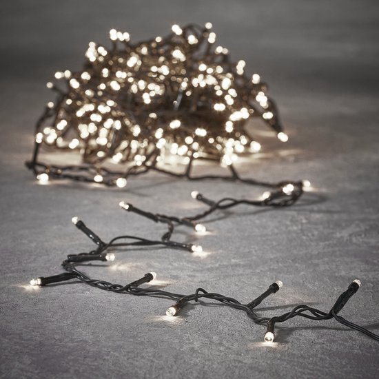 Luca Lighting kerstverlichting lichtsnoer - ook voor buiten - 360 lampjes warm wit - timer - 2700 cm