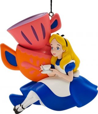 Ornament disney Alice kunststof h10 cm