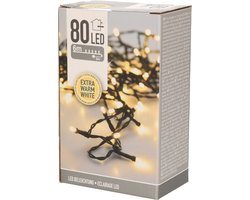 Kerstverlichting Buiten 6 meter – 80 Warmwitte Lampjes