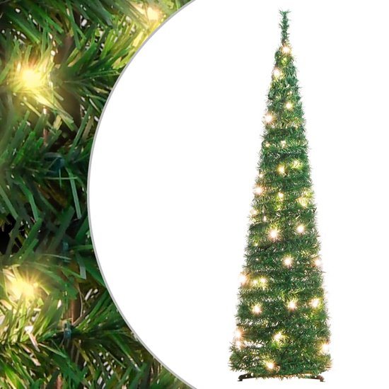 vidaXL - Kunstkerstboom - pop-up - 50 - LED's - 120 - cm - groen