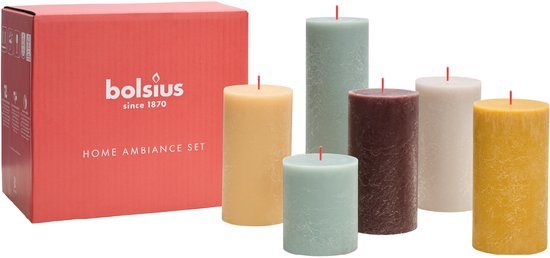 Bolsius - Rustieke Kaarsen Set - Nordic Ambiances