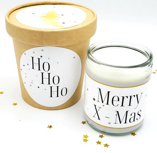 Kerstcadeau Bolsius Kerstkaars in een potje - Wit Goud - Relatiegeschenk Collega