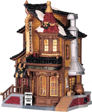 Lemax Kerstdorp Lucy's Chocolate Shop - Met verlichting
