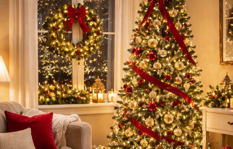 Kleine woonkamer? Zo maak je toch een grote kerstsfeer