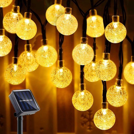 Lexorion Sfeer - Solar Lichtsnoer - Buitenverlichting - Solar Tuinverlichting - Warm Wit - 100 LED - 12.5 meter - Buiten op Zonne Energie - Sfeerverlichting - IP65 Weerbestendig - Lichtslinger - LED Lampjes Slinger