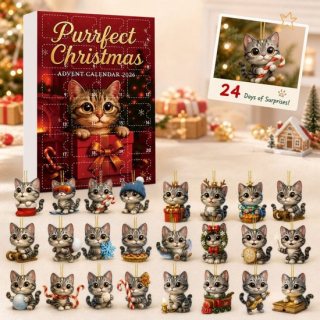 2026 Kerstkalender - Adventskalender 2026- kalender 2026 - blind boxes - versieren - sleutelhanger - sleutelhanger kat - Geef je familie een mooi cadeau.