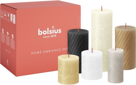 Bolsius - Rustieke Kaarsen Set - Pillow Talk