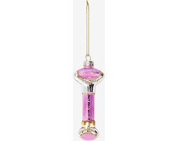 Kerstbal Jade Gezichtsroller - Jade Roller - Roze - Pink - Beauty Gadget - Kersthanger - Kerstboomversiering - Kerst - Christmas