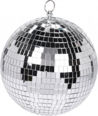 Spiegelbal 18cm zilver discobal