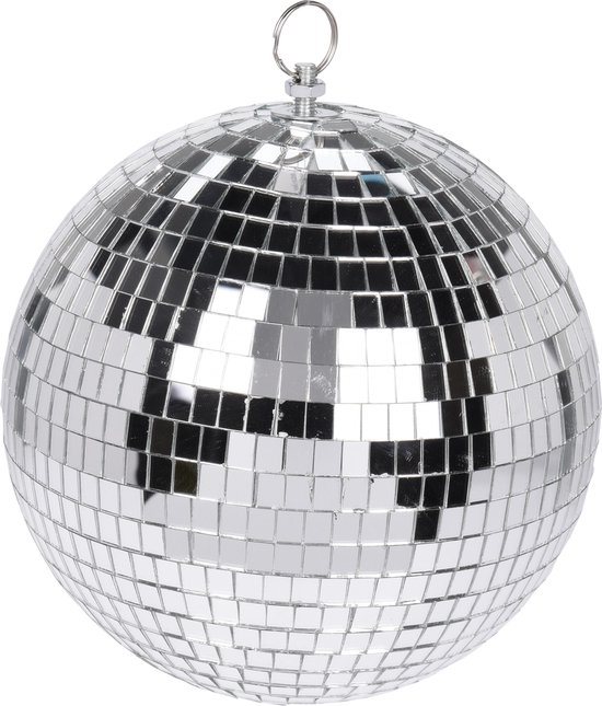 Spiegelbal 18cm zilver discobal